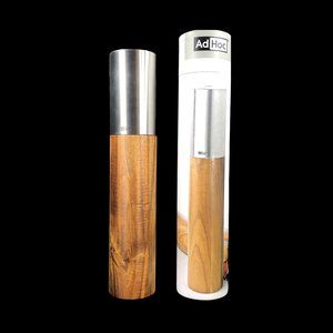 AdHoc 12 in Goliath MEDIUM Acacia Wood & Stainless Steel Salt or Pepper Mill